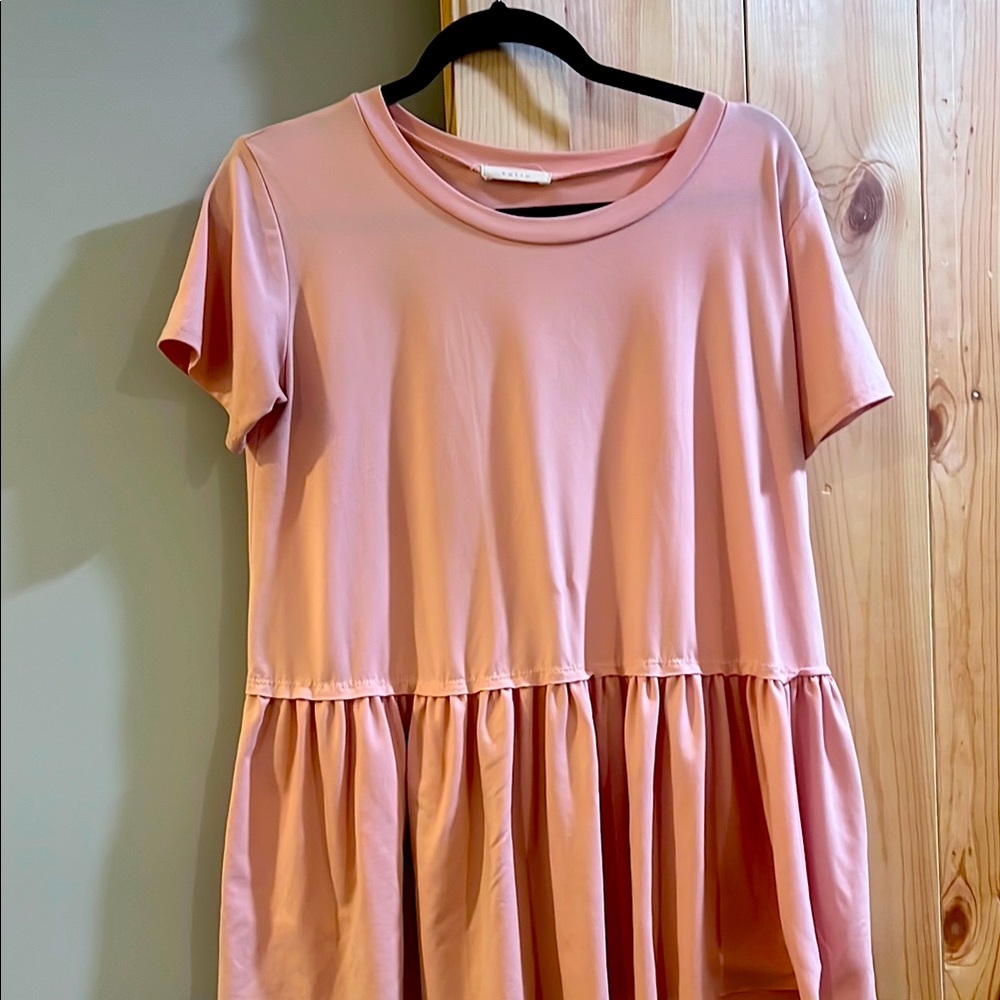 Entro Blush Pink babydoll style top size small